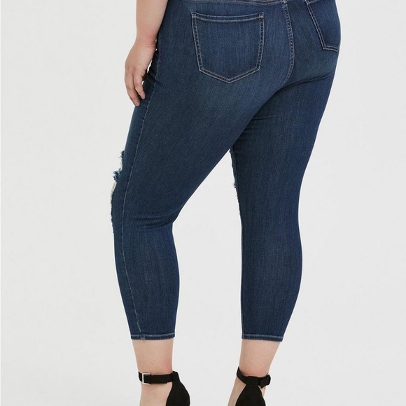 Torrid Crop Skinny High-Rise Jean - Plus Size 16 - Picture 5 of 12